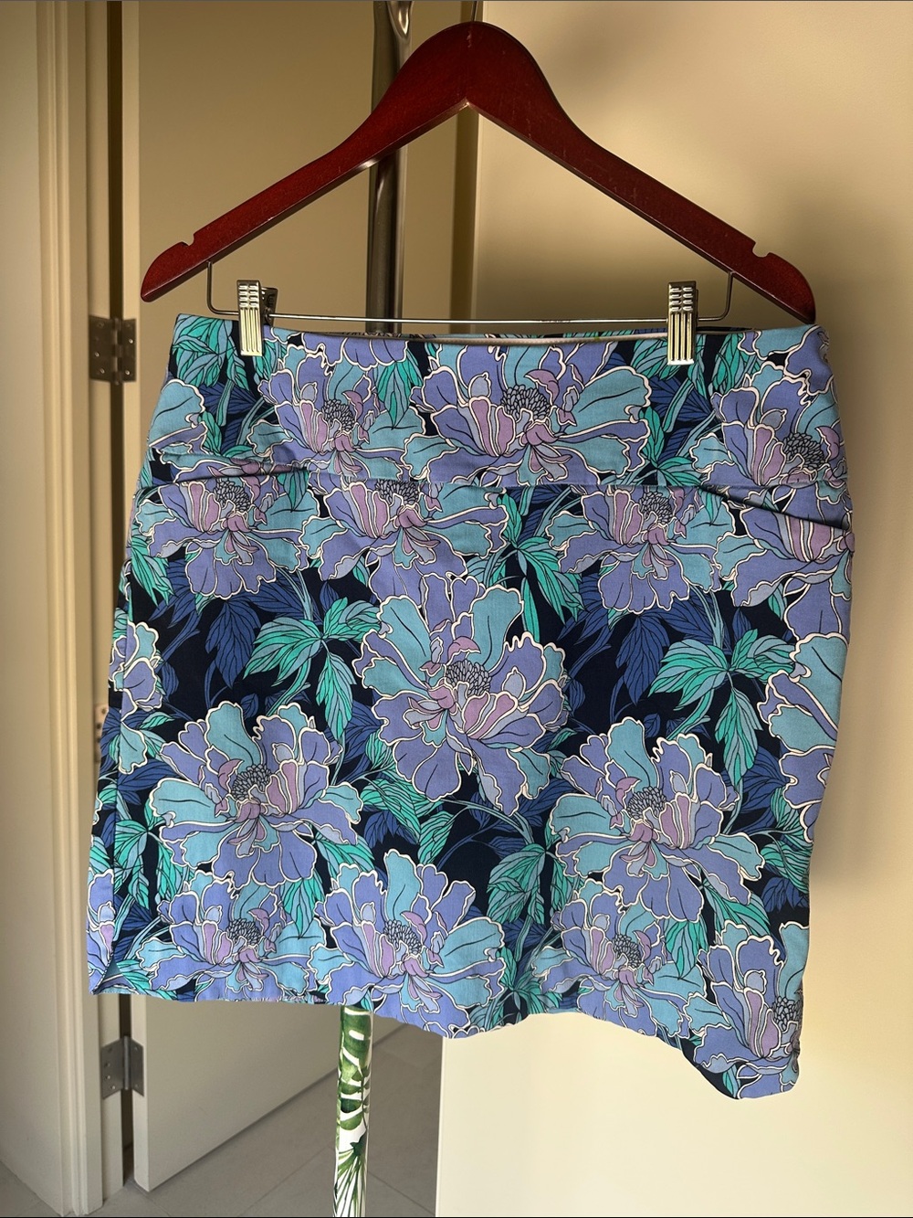 Swing Control Floral Blue & Teal Golf Skort Size 16